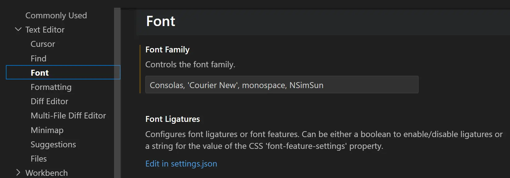 vscode_change_font